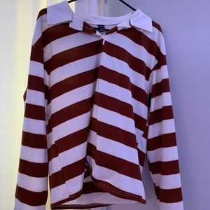 SHEIN long sleeve polo collar